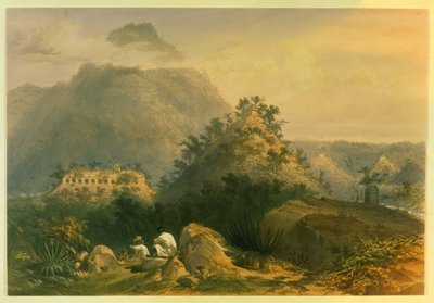 Vedute dei monumenti antichi di Palenque, illustrazione da 